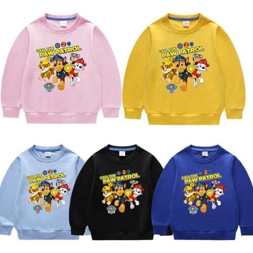 PAW Patrol Hoody Sweatshirt Marshall Sky Streetwear Pullover Hoodies Kids Boys Girls Autumn Hoodie Clothe Tracksuit Jacket Warm