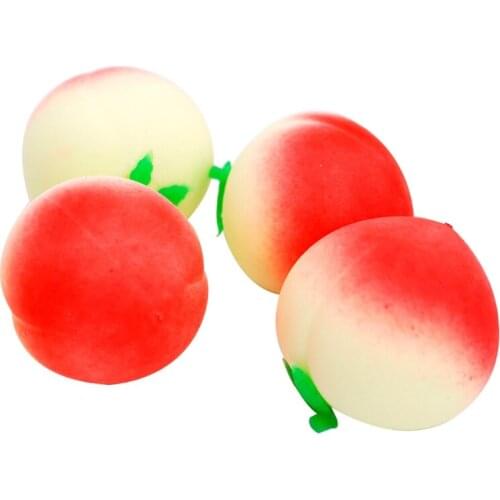 3in Fidget Vent Ball Toy Hand Squeeze Peach Ball Miniature Novelty Toy Toddler Gift Stress Relief Toy Flour Squishy Ball