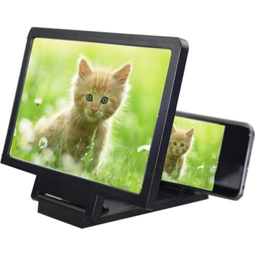 3D Screen Amplifier Universal Mobile Phone Magnifying Glass HD Video Stand Bracket Folding Screen Enlarged Eyes Protection Hold