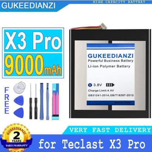 9000mAh GUKEEDIANZI Battery for Teclast X3 Pro X3Pro Big Power Bateria