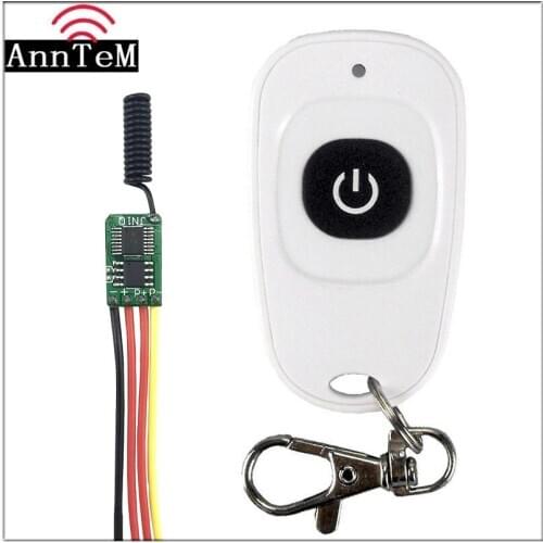 Wireless Remote Control Switch 433mhz rf Transmitter Receiver kit 3.7v 5v 6v 9v 12v Battery Power Mini Small Controller Module