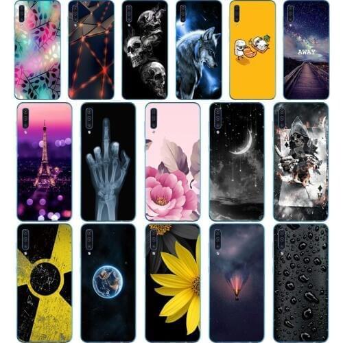 K For Samsung Galaxy A50 Case Silicone Back Cover Phone For Samsung A50 A505 A505F SM-A505F Soft Case 6.4 coque bumper