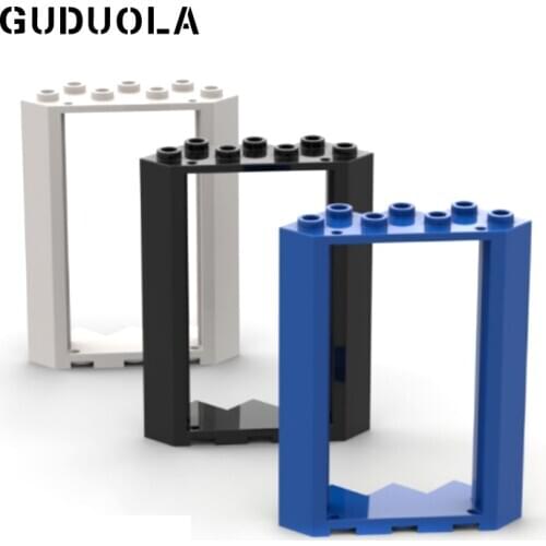 Guduola Building Block Door Frame 4x4x6 Corner (28327) Special Brick MOC Build Educational Toys 10pcs/LOT