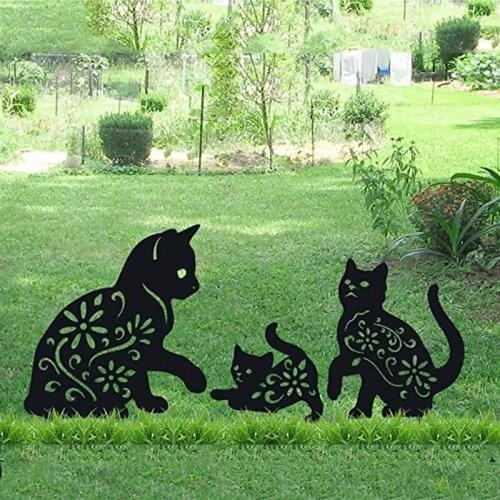 H55A Playing Three Cats Carbon Steel Cutting Dies DIY Scrapbooking Photo Album Embossing Paper Cards Making Stencil Decorative