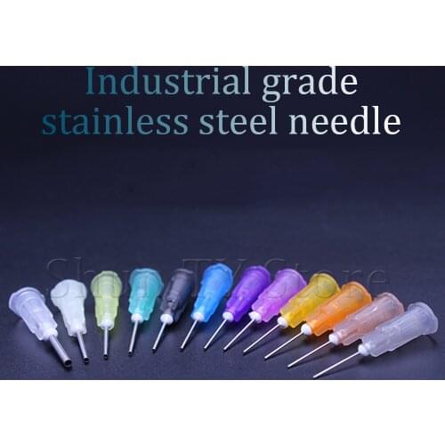 100 Pcs/Set Dispensing Needle Welding Fluxes For Welding Tools Suitable All Glue Liquid Solder Paste Adhesive Dispenser Needle