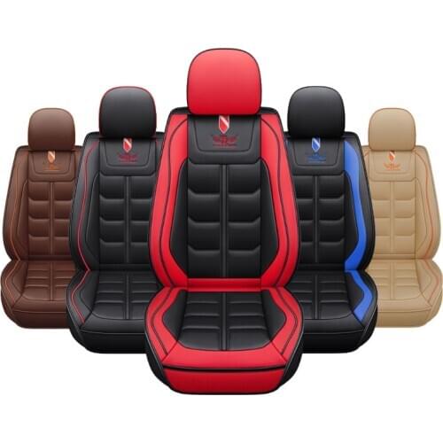 PU Leather Car Seat Cover Cushion for tesla model 3 for lada VESTA SAMARA for NISSAN Qashqai for seat Ibiza II Ibiza III