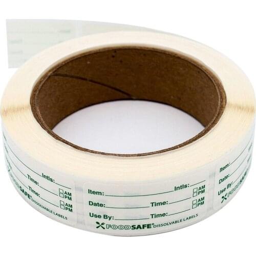 Custom Date Label Stickers 250Pcs/Roll 5x2.5Cm Waterproof Personalized Tag Removable Kitchen Refrigerator Food Storage Sticker