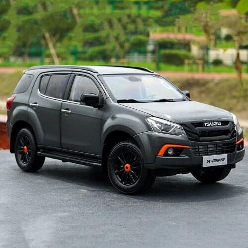 1/18 ISUZU MU-X off-road vehicle Mu Ranger alloy casting car model collection decoration holiday gift