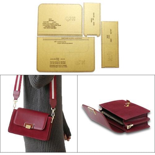 Handmade leather goods DIY tools ladies shoulder bag messenger bag organ bag acrylic template mold kraft leather drawing design