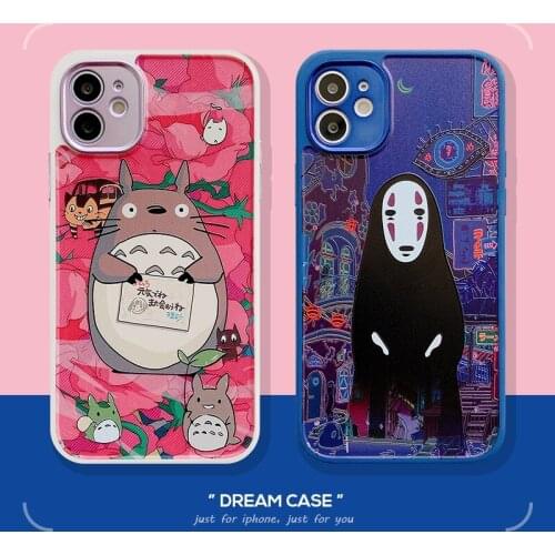 Anime Cute cat soft Case For iPhone 11 12 Pro Max mini 7 8 6 6S Plus XR X XS MAX se silicone phone Cover luxury fundas capa