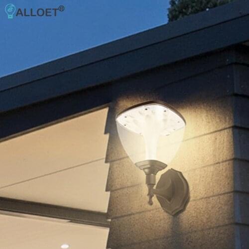 Solar Wall Light Solar Street Lamp Waterproof Light Sensor LED Lamp Aluminum Waterproof Wall Lamp Security Lighting