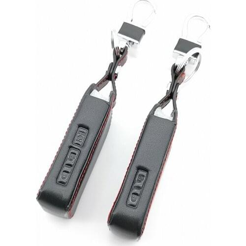 New Styles Leather Car Key Cover Case For Mazda 3 2019 New Arrival Sedan Hatchback 2/3 Buttons Smart Car Key Case Cap Holder