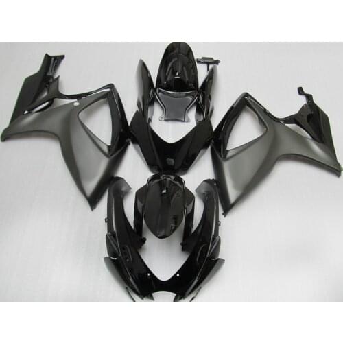 Bodywork Fairing for Suzuki 2006 2007 GSXR750 GSXR 600 100% Injection K6 GSX R600 2006 2007 glossy matte black Fairings kit