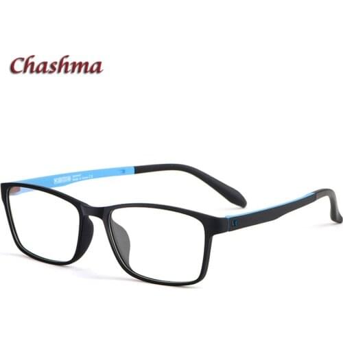 Women Eyeglass Frame Men Square TR90 Frame Titanium Temple Optical Eyewear Light Weight Anti Blue Ray Prescription Glasses