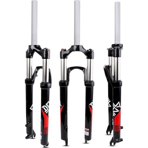MTB Bike Suspension Air Bicycle Fork 26 27.5 29er Inch Aluminum Alloy Mechanical Fork Locking Straight Bicycle DIY Accessories