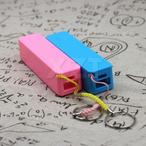 Portable Fashion Colors DIY Power Bank Backup Battery Case Kit Storage Battery Holder Box For Mobile Phone