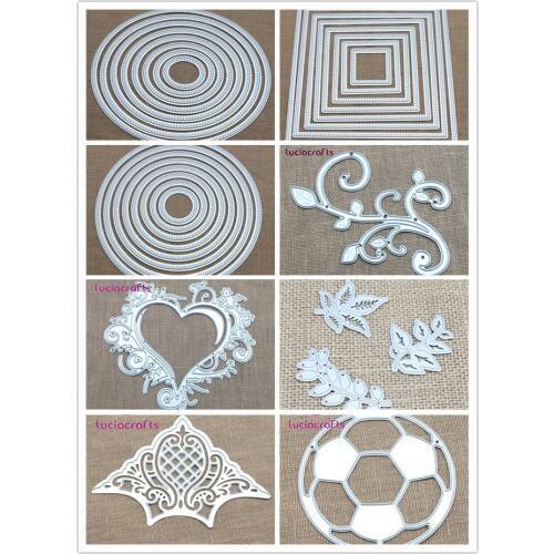 SALE! Lucia crafts 1set/lot Metal Crafts Stencils for Scrapbooking Photo Album Embossing DIY Paper Cards G0601