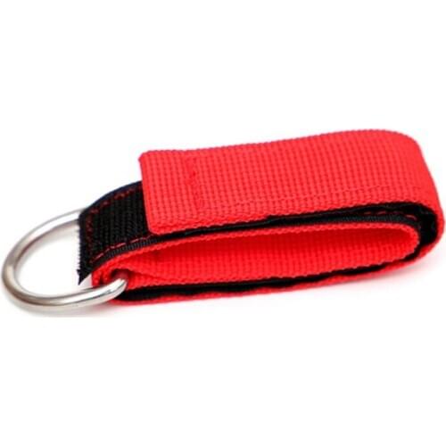 Scuba Diving Wrist Band Nylon Webbing Belt with Sticker Stainless Steel D-ring Strap Underwater Sports Equipments