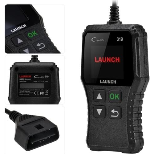 OBD2 Car Code Reader Scanner Engine Fault Car Diagnostic Tool LCD Display Multi-Language Engine Code Reader Diagnostic