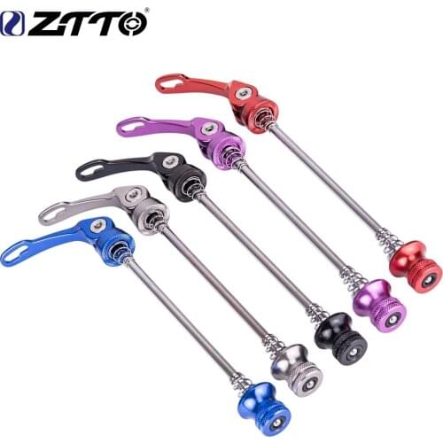 ZTTO 1 Pair Mountain bike Bicycle Skewers Ultralight Quick Release Skewers QR 100mm 135mm for mountain Road Bike hub 9mm 5mm