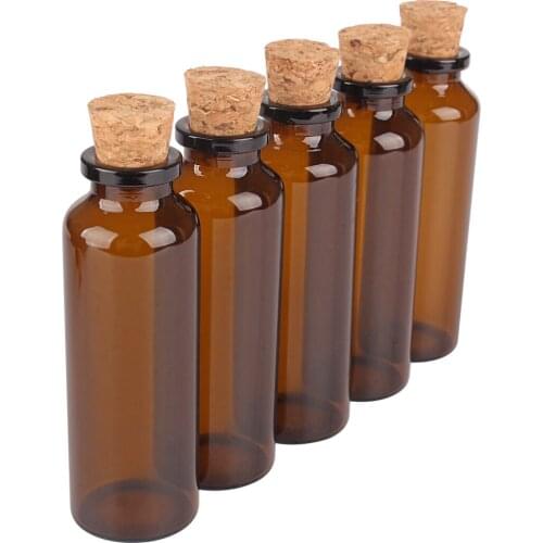 5pcs 30ml 27*79mm Glass Bottles with Cork Stopper Glass Jars Potion bottles Glass Vials Glass vessels