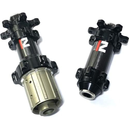 Novatec D411CB D412CB carbon alloy road disc hub straight pull 6 bolt gravel bike hub 24H HG 11s Novatec road hub QR 135 TA 142