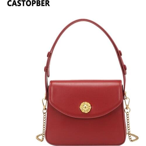 Fashion Womens Bride Bag Wedding Day Top Handle Shoulder Bags Crossbody Chain Strap Split Leather Cowhide High Quality Ladies