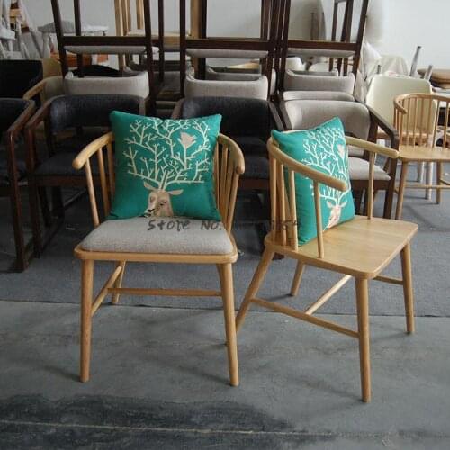 Y Chair Nordic Surrounding Chair Princess Solid Wood Windsor Armchair Modern Minimalist Dining Chair New Chinese Home Leisure Ch