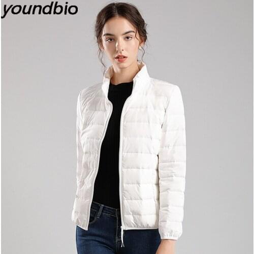 Winter Womenthin Down Jacket White Duck Down Jackets Warm Coat Parka Female Portable Outweahigh Quality Top Women YR82002