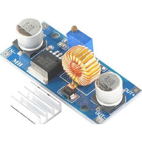 1PCS 5A XL4015 DC-DC 4-38V to 1.25-36V 24V 12V 9V 5V Step Down Adjustable Power Supply Module LED Lithium Charger With Heat Sink