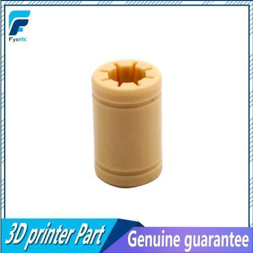 1pc 3D Printer Solid Polymer LM8UU Bearing - 8mm Shaft Same as RJMP-01-08 R Solid Plastic Bearing 8 mm ID For Prusa