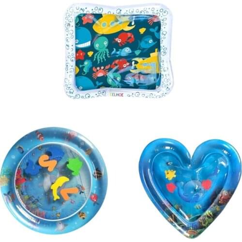 17/21/25inch Baby Water Mat Garden Water Pad Circle Square Heart Swimming Pool Baby’s Party Favor Sets Outdoor Games