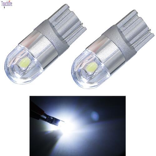 2pcs/Lot LED Bulbs White 168 501 W5W Read Lamp Wedge 3030 2SMD Interior Clearance Lights 12V 6000K Red Amber yellow Ice Blue