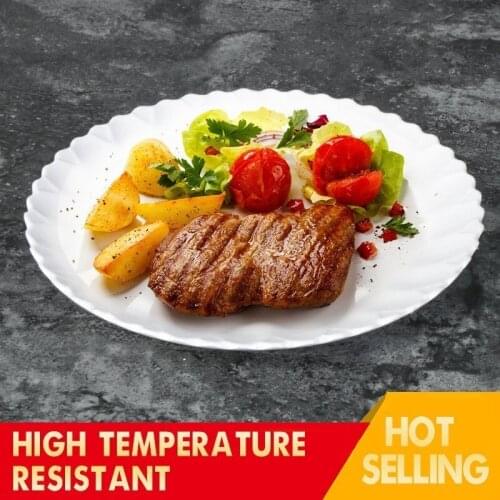 2021 Pure White Dish Buffet Western Steak Breakfast And Dinner Fruit Ecological Health 5 To 14 Inch Tableware