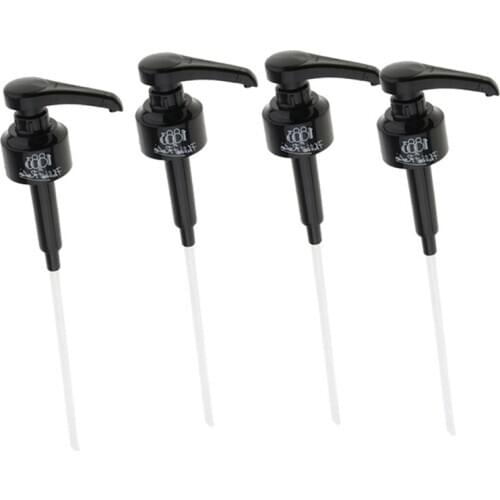 4 Pcs Coffee 1 Liter Dispenser Syrup Pump Black Liquid Dispenser for Monin Syrup 10Ml Juice Bottle Dispenser Pump