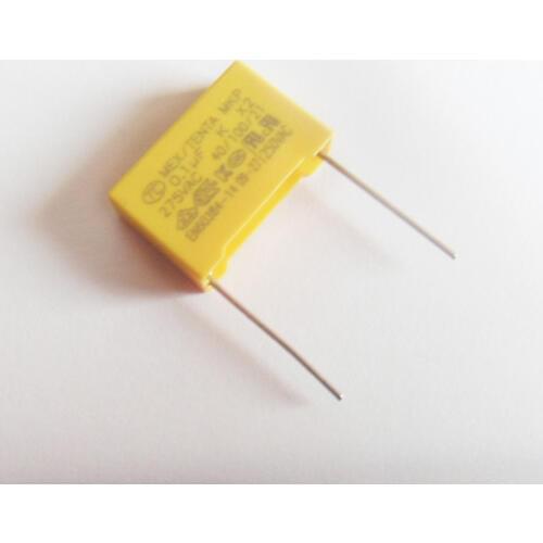 50pcs/lot X2 Safety Capacitor 275VAC 0.1uF 100nF 104K Pin 15mm