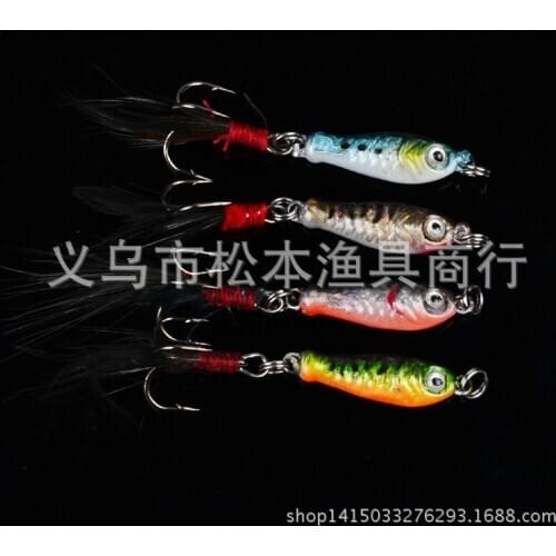 80pcs/lot 0.23OZ 6.4g classic bait lures with a tail 0.79" 2cm bionic bait lures bait lure dw-1216