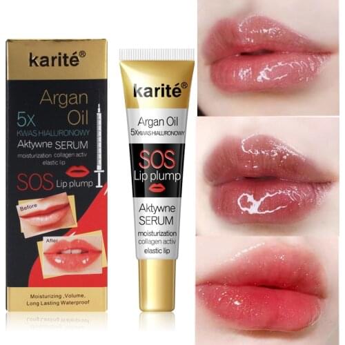 Big Sexy Lip Plumper Moisturizing Lip Repairing Reduce Lip Fine Lines Brighten Lip Color Collagen Lip Plumper Oil Instant