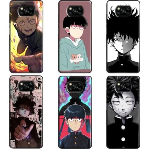 Shigeo Kageyama Mob Psycho 100 For Xiaomi Mi 11 Ultra Mi Note 10 Lite Mi 10T Pro Case For POCO X3 Pro F2 F3 M3 Pro Cover