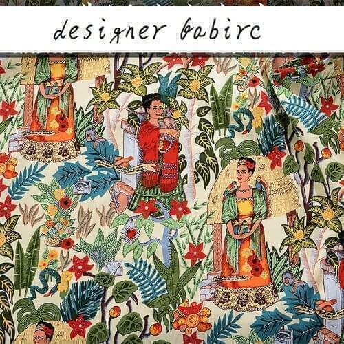 Stretch Sateen Fabric For Sewing Cloth Dress Home Textiles Spandex Cotton Fabrics By The Meter Printed Vintage Style New 2021