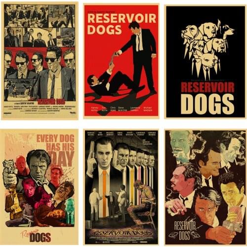 Quentin Tarantino series movie poster Reservoir Dogs kraft paper high quality print home decor retro poster