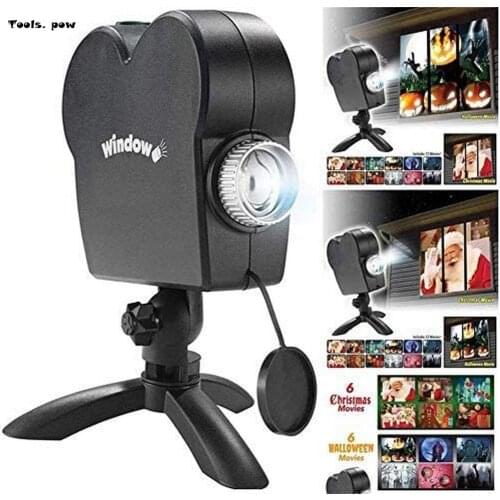 Halloween Holographic Projection Window Display Laser Stage Lamp Christmas Spotlights Projector Projector Lamp Halloween Lights