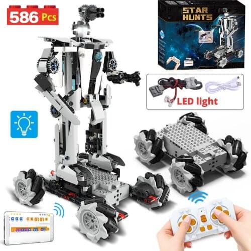 MOC Technical RC Racing Car Intelligent Robot Building Blocks Creator City APP Remote Control Vehicle Bricks Toys for Children