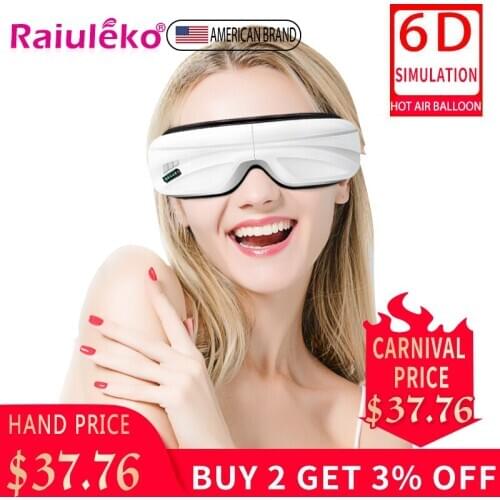Smart Eye Massager Anti Wrinkles Eyes Massage Air Compression heated Goggles Dark Circles Remove Eye Care Relax Massager