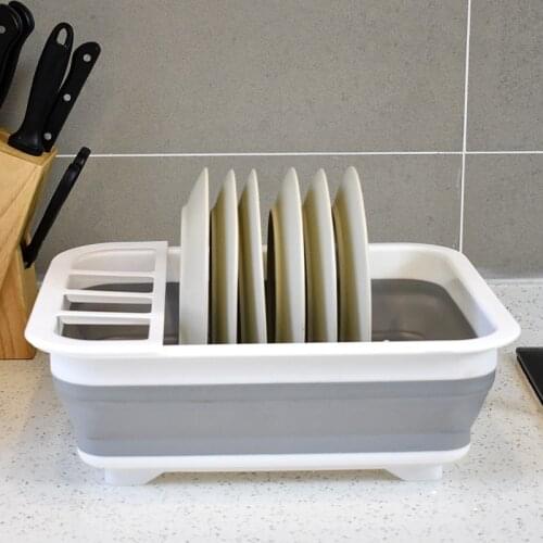 Kitchen Shelf Folding Drain Bowl Rack Household Multifunctional Dishes Chopsticks And Tableware Storage Rack