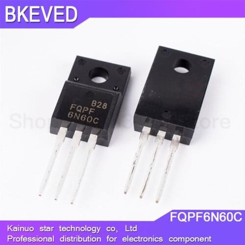 100PCS FQPF6N60C TO-220 6N60C 6N60 FQPF6N60 TO220 TO-220F new MOS FET transistor