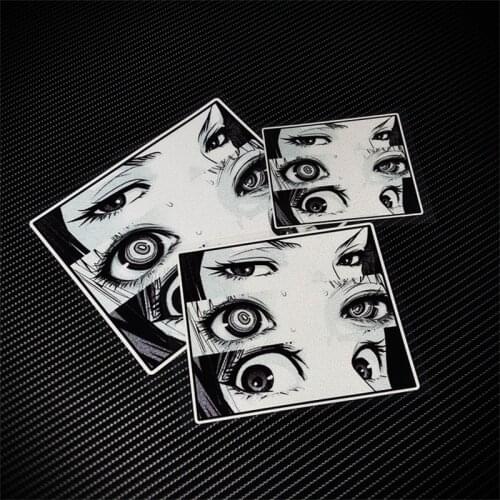 Peeping Eyes Anime Girl Decal Creative Fashion Beauty Lady Sticker for Auto Car Truck Vans Motor Computer Bike