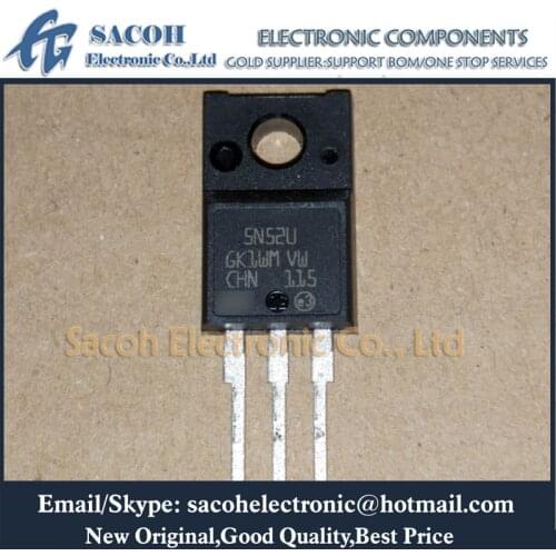 New Original 10PCS/Lot STF5N52U 5N52U 5N52 or STI5N52U or STD5N52U or STF5N52K3 STF5N62K3 STF5N60M2 TO-220F 5A 525V Power MOSFET