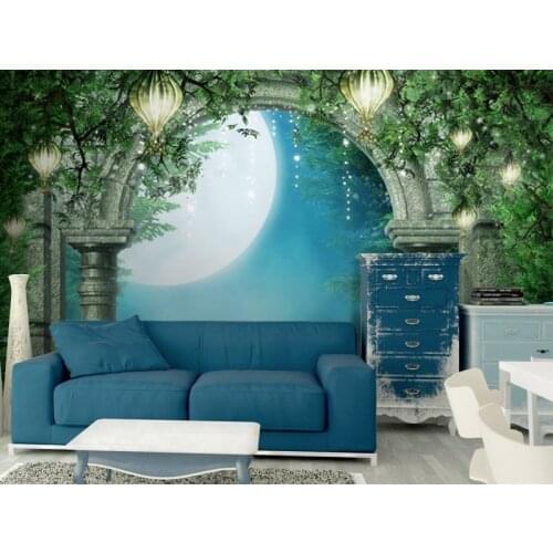 Wholesales Hot Custom Art Photo Wallpaper Fantasy Arch Wall Decoration Poster Art Removable Wall Mural Wall Stickers