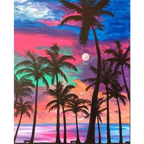 Scenery Landscape DIY Cross Stitch Embroidery 11CT Kits Craft Needlework Set Cotton Thread Printed Canvas Home Design